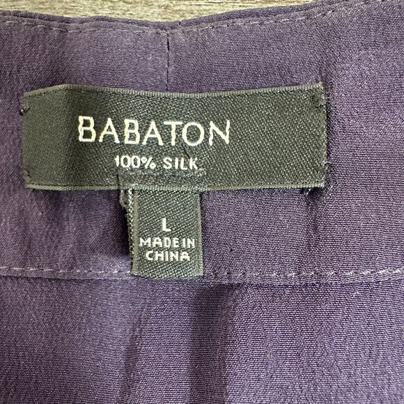 Aritzia Babaton Silk Jumpsuit Silk Large Suplice Neckline - Picture 9 of 14